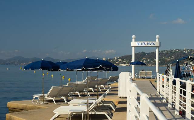 Plage privée Cap d’Antibes · Hôtel Belles-Rives