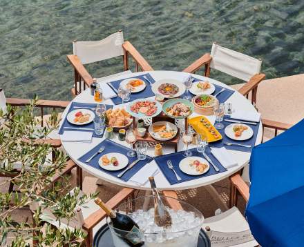 Restaurante com Praia Particular Juan-les-Pins · Hotel Belles Rives