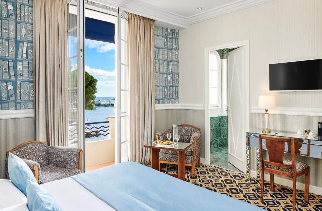 Chambre vue mer Antibes · Hôtel Belles Rives Juan-Les-Pins